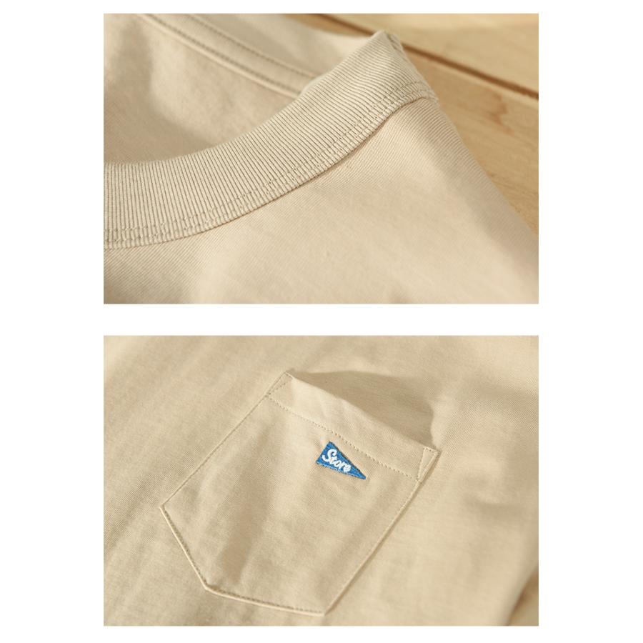 丸首tシャツ ポケット付き 綿t シンプル 半袖tシャツ カレッジ カジュアル 無地 カットソー 260g 夏 トップス ユニセックス インナー 吸湿 | ホームアイホーム | 10