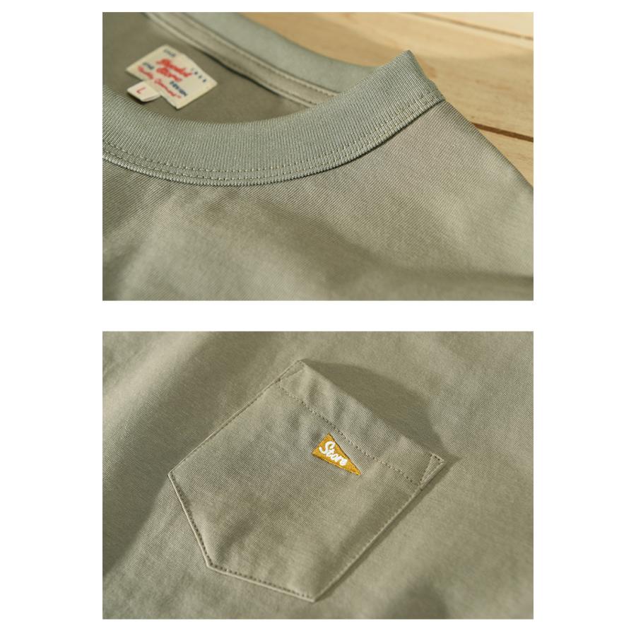 丸首tシャツ ポケット付き 綿t シンプル 半袖tシャツ カレッジ カジュアル 無地 カットソー 260g 夏 トップス ユニセックス インナー 吸湿 | ホームアイホーム | 12