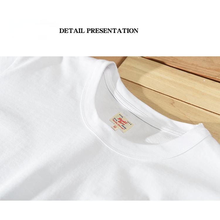 丸首tシャツ ポケット付き 綿t シンプル 半袖tシャツ カレッジ カジュアル 無地 カットソー 260g 夏 トップス ユニセックス インナー 吸湿 | ホームアイホーム | 07