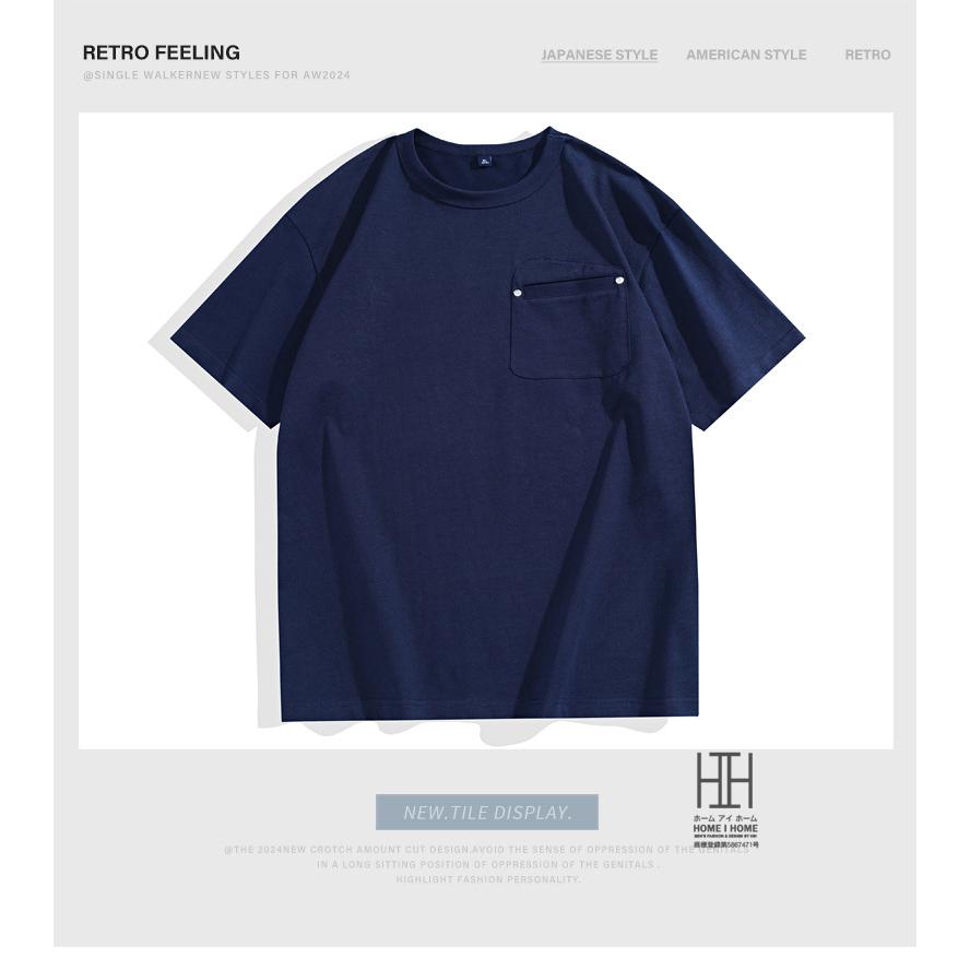 ヘビーウェイトTシャツ tシャツ メンズ 半袖 アメカジ ポケットデザイン おしゃれ 綿 100 大きいサイズ カジュアル シンプル ワンポイント 20代 30代 40代 50代 | ホームアイホーム | 03