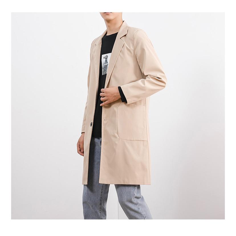 チェスターコート メンズ ミドル丈 膝上 シングル シンプル 軽い ステンカラーコート メンズカジュアル 黒 ビジネス 薄手 アウター 春秋 | ホームアイホーム | 10