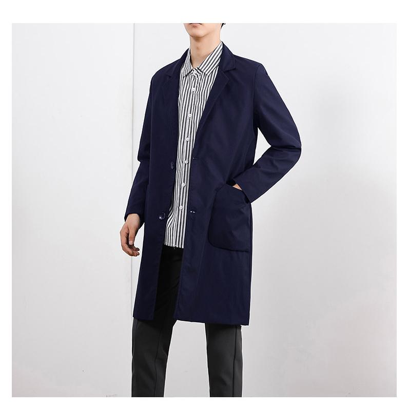 チェスターコート メンズ ミドル丈 膝上 シングル シンプル 軽い ステンカラーコート メンズカジュアル 黒 ビジネス 薄手 アウター 春秋 | ホームアイホーム | 11