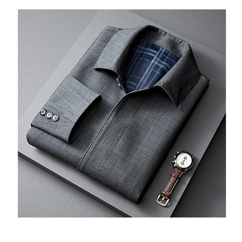 ステンカラーコート メンズ ビジネスコート チェック ミドル丈 シンプル 膝上 きれいめ 通勤 仕事 オフィス 50代 60代 アウター 冬 秋 春 | ホームアイホーム | 04