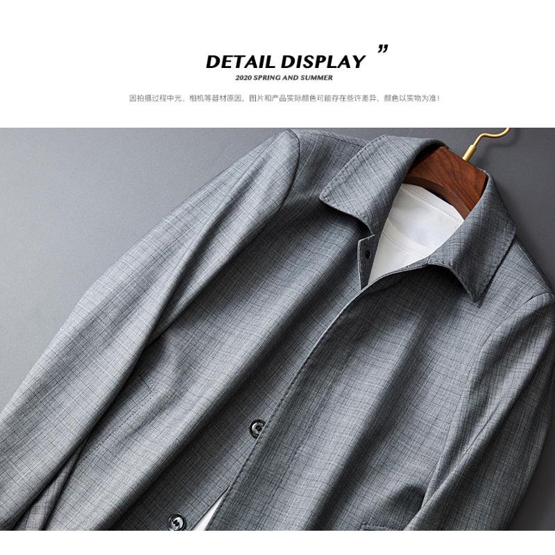 ステンカラーコート メンズ ビジネスコート チェック ミドル丈 シンプル 膝上 きれいめ 通勤 仕事 オフィス 50代 60代 アウター 冬 秋 春 | ホームアイホーム | 10