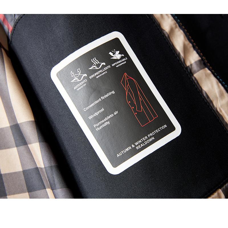 ダブルトレンチコートメンズ ロング Pコート ビジネス ベルト付き ミリタリー フォーマル チェック裏地 塹壕 通勤春秋 | ホームアイホーム | 13