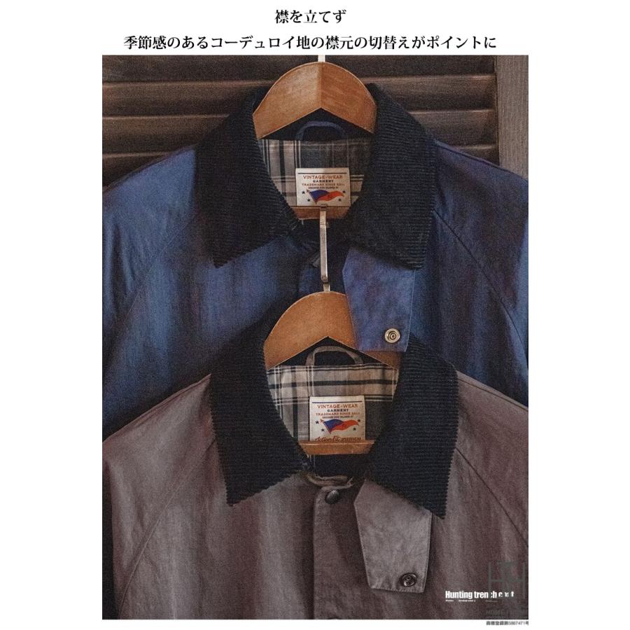 ハンティングロングコート ステンカラーコート メンズ ミドル丈 ナイロンジャケット 軽量 おしゃれ 大きいサイズ ビジネスコート ロングコート カジュアル 秋 冬 | ホームアイホーム | 21