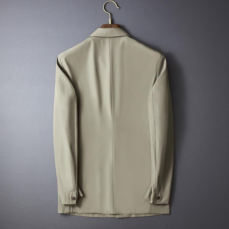 ステンカラーコート メンズ 無地 スナップボタン留め ビジネスコート シンプル カジュアル きれいめ 通勤 仕事 コート アウター 冬 秋 春 | ホームアイホーム | 06