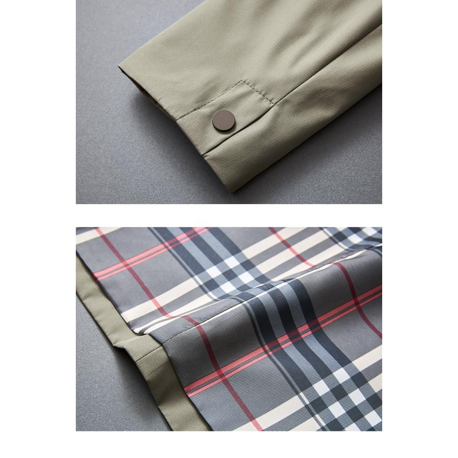 ステンカラーコート メンズ 無地 スナップボタン留め ビジネスコート シンプル カジュアル きれいめ 通勤 仕事 コート アウター 冬 秋 春 | ホームアイホーム | 09