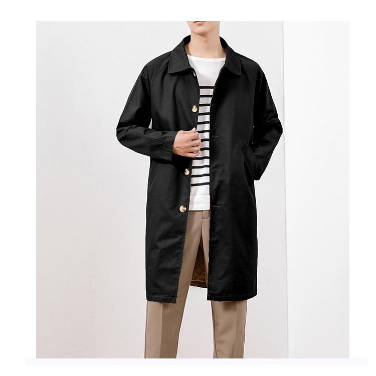 ステンカラーコート メンズ ビジネスコート 無地 膝上 シンプル カジュアル きれいめ 通勤 仕事 オフィスアウター 冬 秋 春 | ホームアイホーム | 10