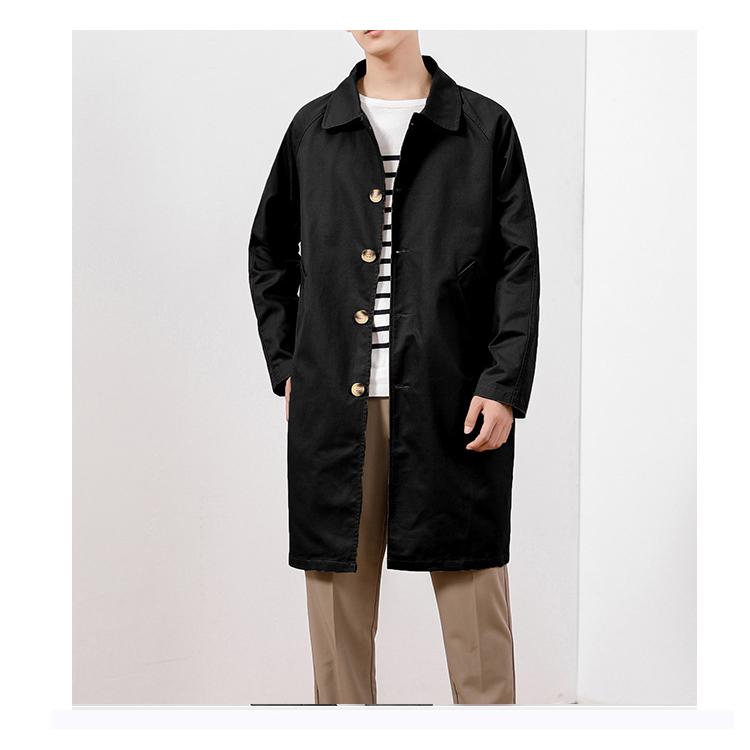 ステンカラーコート メンズ ビジネスコート 無地 膝上 シンプル カジュアル きれいめ 通勤 仕事 オフィスアウター 冬 秋 春 | ホームアイホーム | 11
