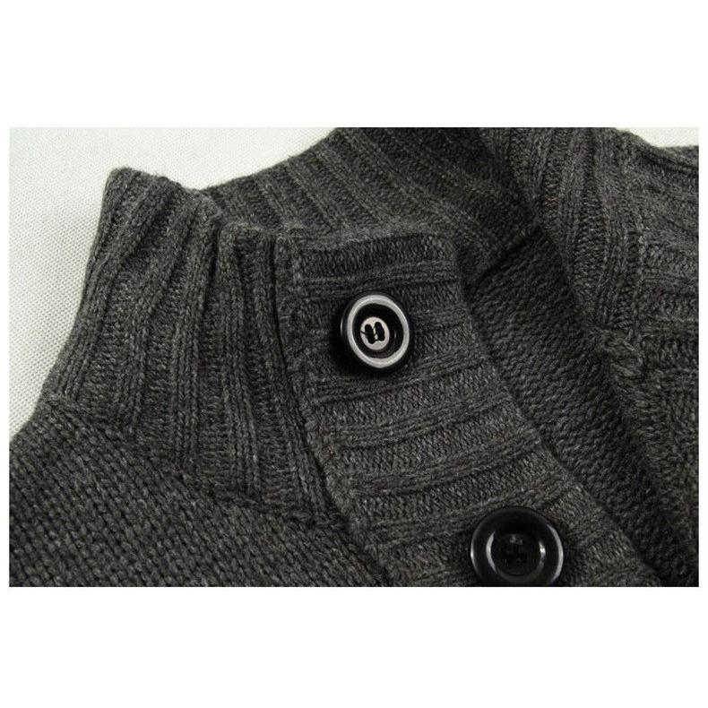 ニットセーター メンズ カジュアル カーディガン 無地 秋 お兄系 冬 厚着 | ホームアイホーム | 05