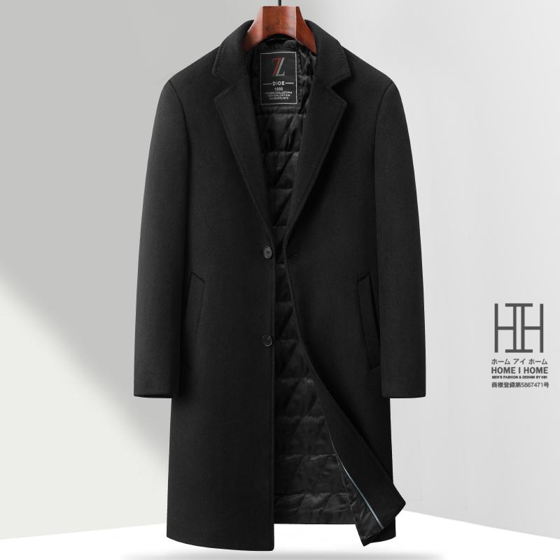 チェスターコート 中綿コート メンズ ロングコート ビジネス ウール混 キルティング裏地 中綿入り アウター ビジネスコート 通勤 ウールコート 暖かい 秋服 冬服 | ホームアイホーム | 13