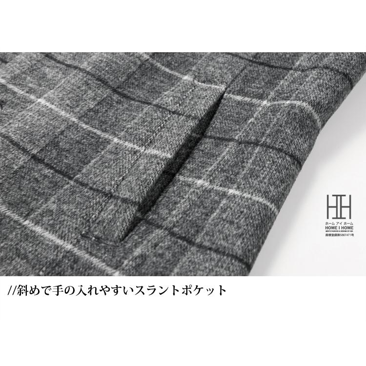 チェスターコート メンズ ロングコート チェック柄 おしゃれ ブローチ付き ビジネス ウール混 ビジネスコート 通勤 ウールコート 防寒 保温 暖かい 秋服 冬服 | ホームアイホーム | 10