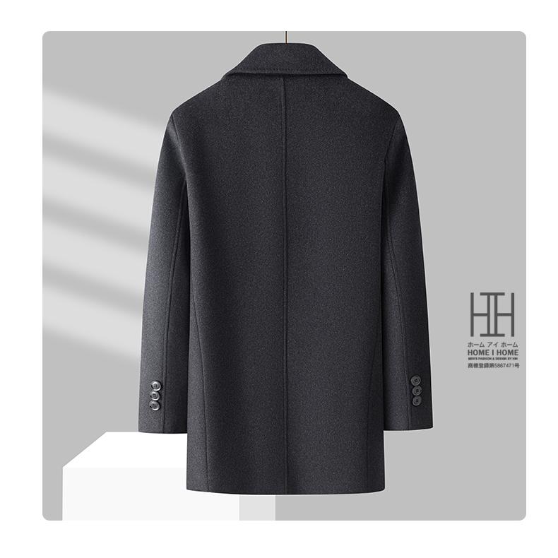 ステンカラーコート メンズ ウールコート ウール混 バルマカーンコート ボア襟 裏ボア おしゃれ 防寒 ビジカジ 暖か 30代 40代 50代 60代 ビジネスコート | ホームアイホーム | 09