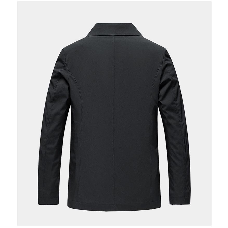 ステンカラーコート メンズ ビジネスコート 無地 カジュアル きれいめ シンプル 通勤 仕事 Pコート アウター 冬 秋 春 | ホームアイホーム | 10