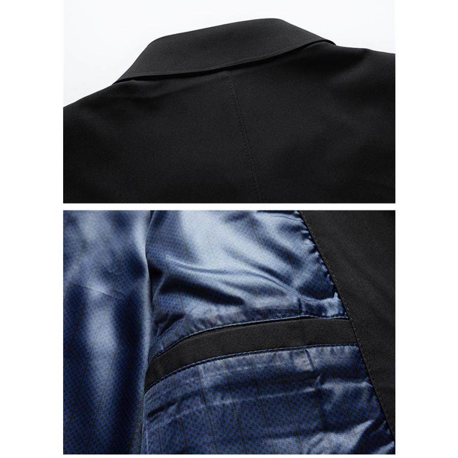 ステンカラーコート メンズ ビジネスコート 無地 カジュアル きれいめ シンプル 通勤 仕事 Pコート アウター 冬 秋 春 | ホームアイホーム | 12