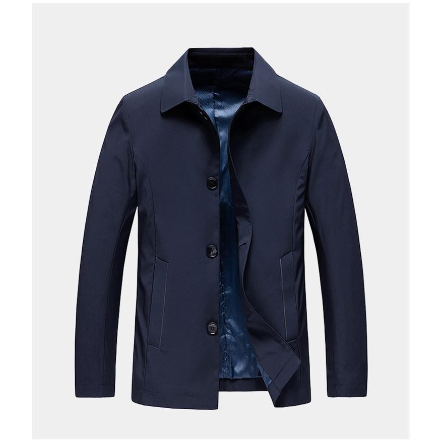 ステンカラーコート メンズ ビジネスコート 無地 カジュアル きれいめ シンプル 通勤 仕事 Pコート アウター 冬 秋 春 | ホームアイホーム | 07