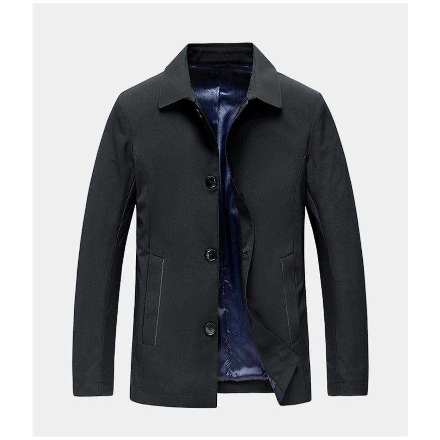 ステンカラーコート メンズ ビジネスコート 無地 カジュアル きれいめ シンプル 通勤 仕事 Pコート アウター 冬 秋 春 | ホームアイホーム | 08