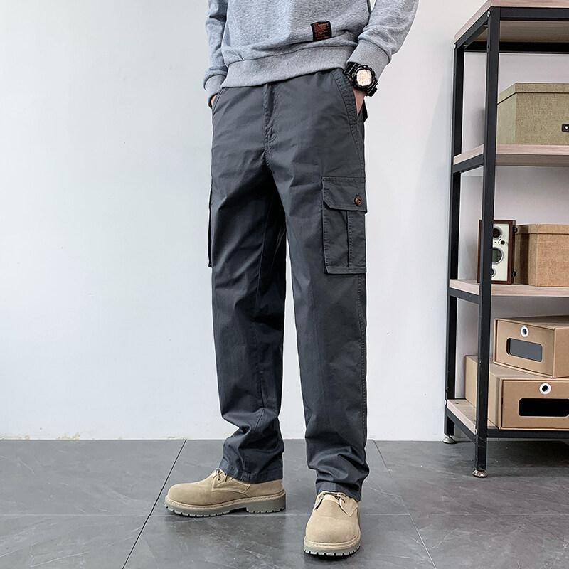 カーゴパンツ メンズ ミリタリー ストリート 男性用 綿 ズボン ロングパンツ ワーク ウエストゴム 楽々 ゆったり メンズボトムス | ホームアイホーム | 04