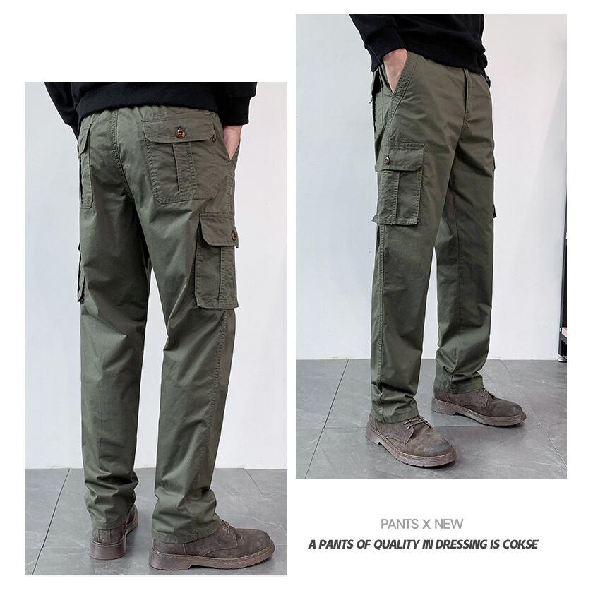 カーゴパンツ メンズ ミリタリー ストリート 男性用 綿 ズボン ロングパンツ ワーク ウエストゴム 楽々 ゆったり メンズボトムス | ホームアイホーム | 06