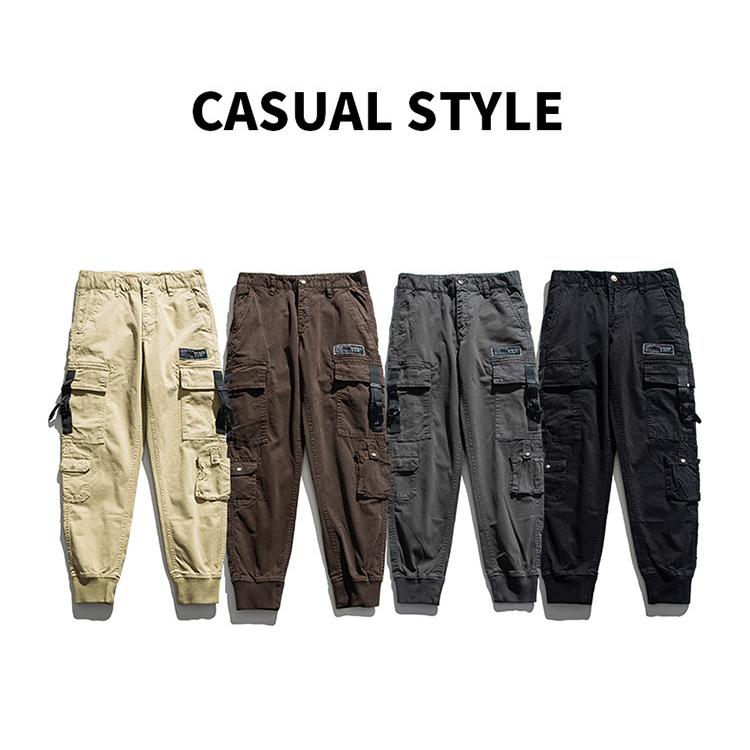 テーパードパンツ ジョガーパンツ メンズ カーゴパンツ ワンポイント多ポケット ワークパンツ ストリート おしゃれ きれいめ 作業着 秋冬 ボトムス | ホームアイホーム | 10