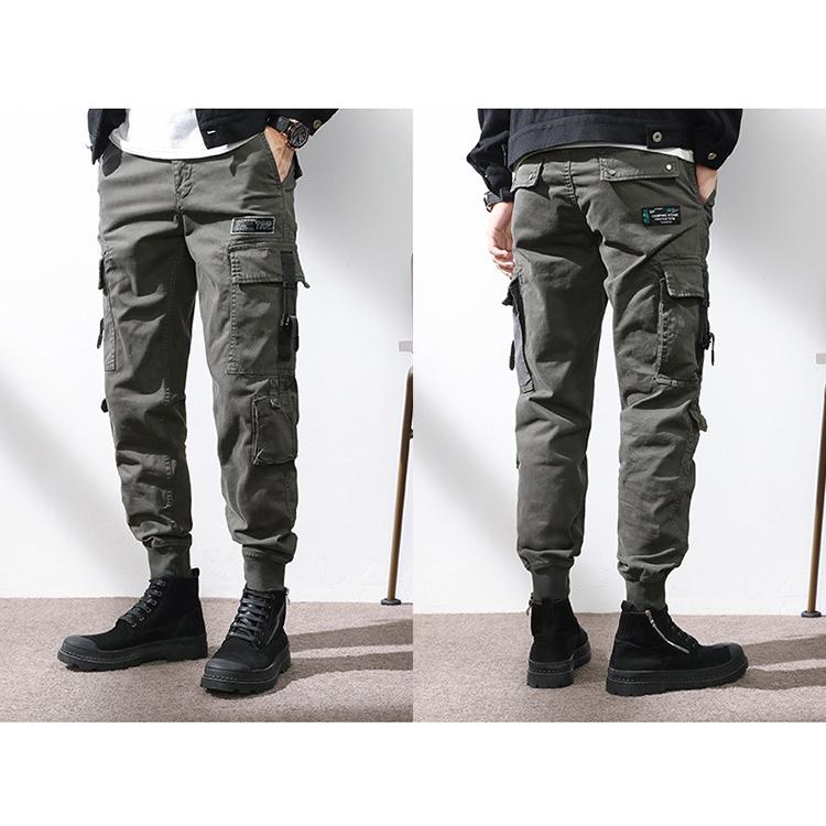 テーパードパンツ ジョガーパンツ メンズ カーゴパンツ ワンポイント多ポケット ワークパンツ ストリート おしゃれ きれいめ 作業着 秋冬 ボトムス | ホームアイホーム | 13