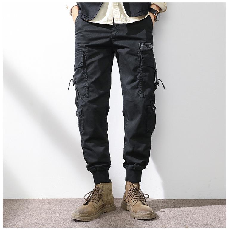 テーパードパンツ ジョガーパンツ メンズ カーゴパンツ ワンポイント多ポケット ワークパンツ ストリート おしゃれ きれいめ 作業着 秋冬 ボトムス | ホームアイホーム | 03
