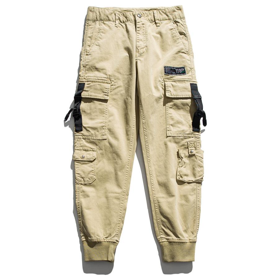 テーパードパンツ ジョガーパンツ メンズ カーゴパンツ ワンポイント多ポケット ワークパンツ ストリート おしゃれ きれいめ 作業着 秋冬 ボトムス | ホームアイホーム | 07