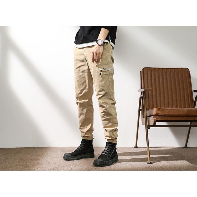 ジョガーパンツ テーパードパンツ 英文字 メンズ 刺しゅう入り きれいめ 多ポケット ストレッチ 綿パンツ 作業ズボン アウトドア ワーク カーゴパンツ | ホームアイホーム | 12