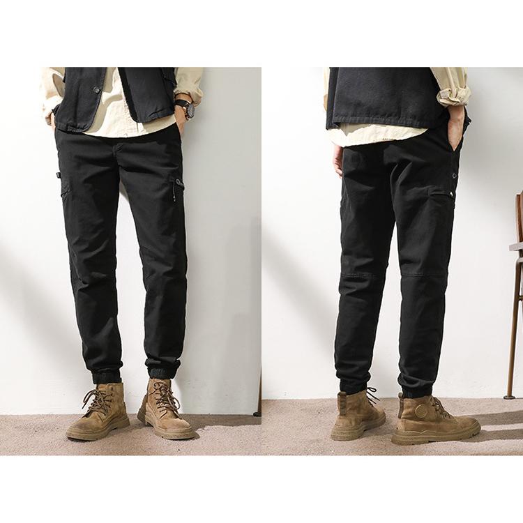 ジョガーパンツ テーパードパンツ 英文字 メンズ 刺しゅう入り きれいめ 多ポケット ストレッチ 綿パンツ 作業ズボン アウトドア ワーク カーゴパンツ | ホームアイホーム | 13