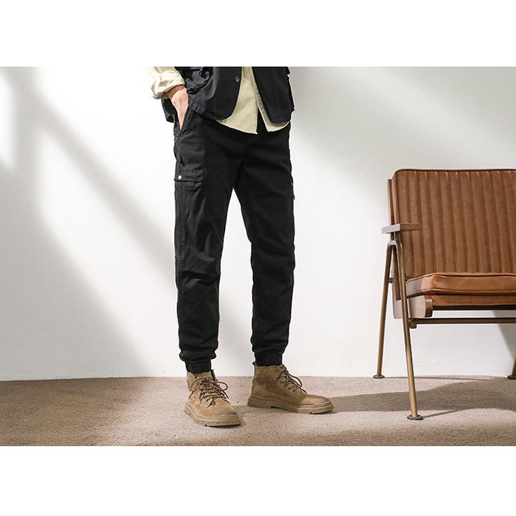 ジョガーパンツ テーパードパンツ 英文字 メンズ 刺しゅう入り きれいめ 多ポケット ストレッチ 綿パンツ 作業ズボン アウトドア ワーク カーゴパンツ | ホームアイホーム | 14