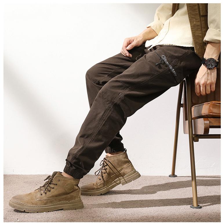 ジョガーパンツ テーパードパンツ 英文字 メンズ 刺しゅう入り きれいめ 多ポケット ストレッチ 綿パンツ 作業ズボン アウトドア ワーク カーゴパンツ | ホームアイホーム | 01