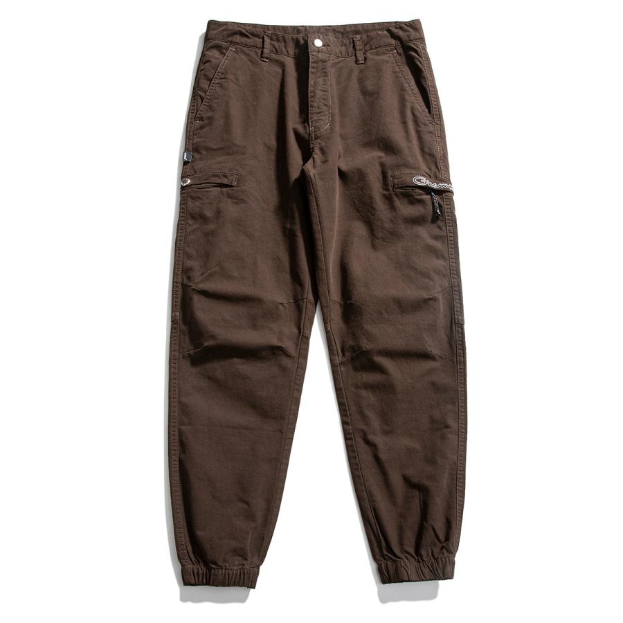 ジョガーパンツ テーパードパンツ 英文字 メンズ 刺しゅう入り きれいめ 多ポケット ストレッチ 綿パンツ 作業ズボン アウトドア ワーク カーゴパンツ | ホームアイホーム | 05