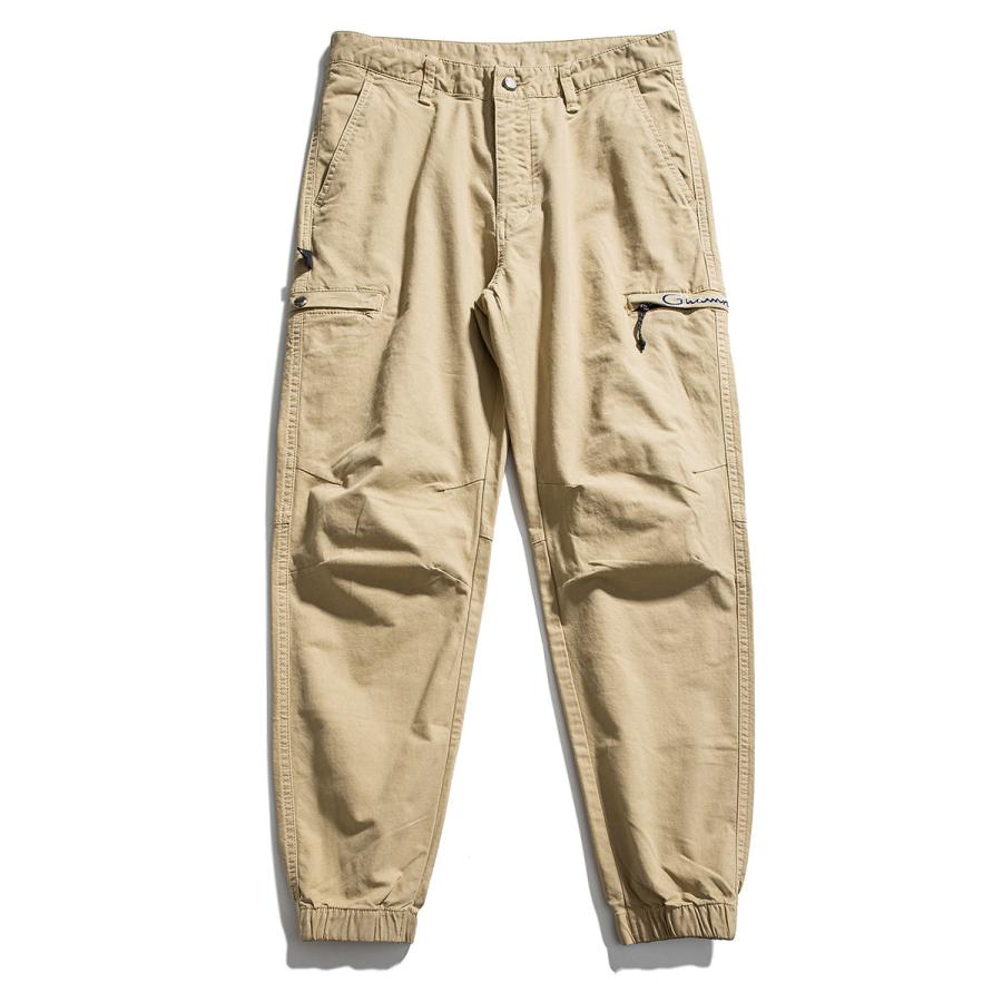 ジョガーパンツ テーパードパンツ 英文字 メンズ 刺しゅう入り きれいめ 多ポケット ストレッチ 綿パンツ 作業ズボン アウトドア ワーク カーゴパンツ | ホームアイホーム | 06