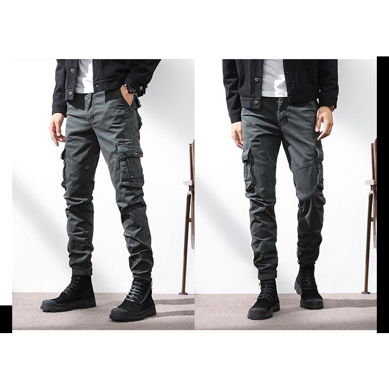 ワークパンツ カーゴパンツ メンズ ボトムス ストレート 多ポケット 立体的ポケット綿パンツ 丈夫 作業ズボン アウトドア カッコイイ パンツ | ホームアイホーム | 07