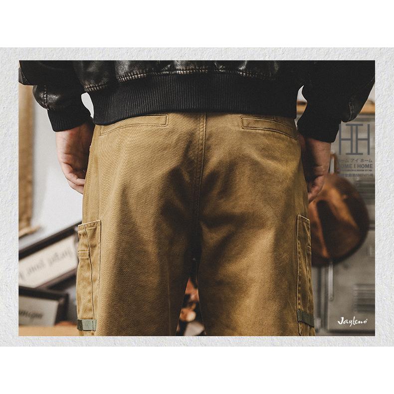 OUTDOOR カーゴパンツ メンズ チノパン チノパンツ アウトドア 6ポケット デザイン 作業着 ストレート 綿100 ゆったり メンズパンツ ワイド ロング ミリタリー | ホームアイホーム | 10