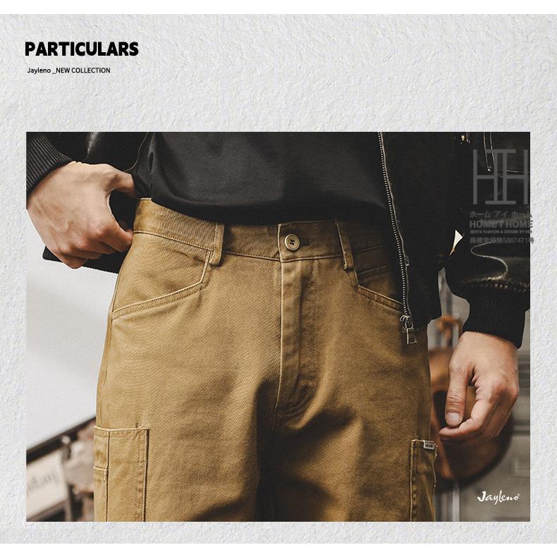 OUTDOOR カーゴパンツ メンズ チノパン チノパンツ アウトドア 6ポケット デザイン 作業着 ストレート 綿100 ゆったり メンズパンツ ワイド ロング ミリタリー | ホームアイホーム | 09