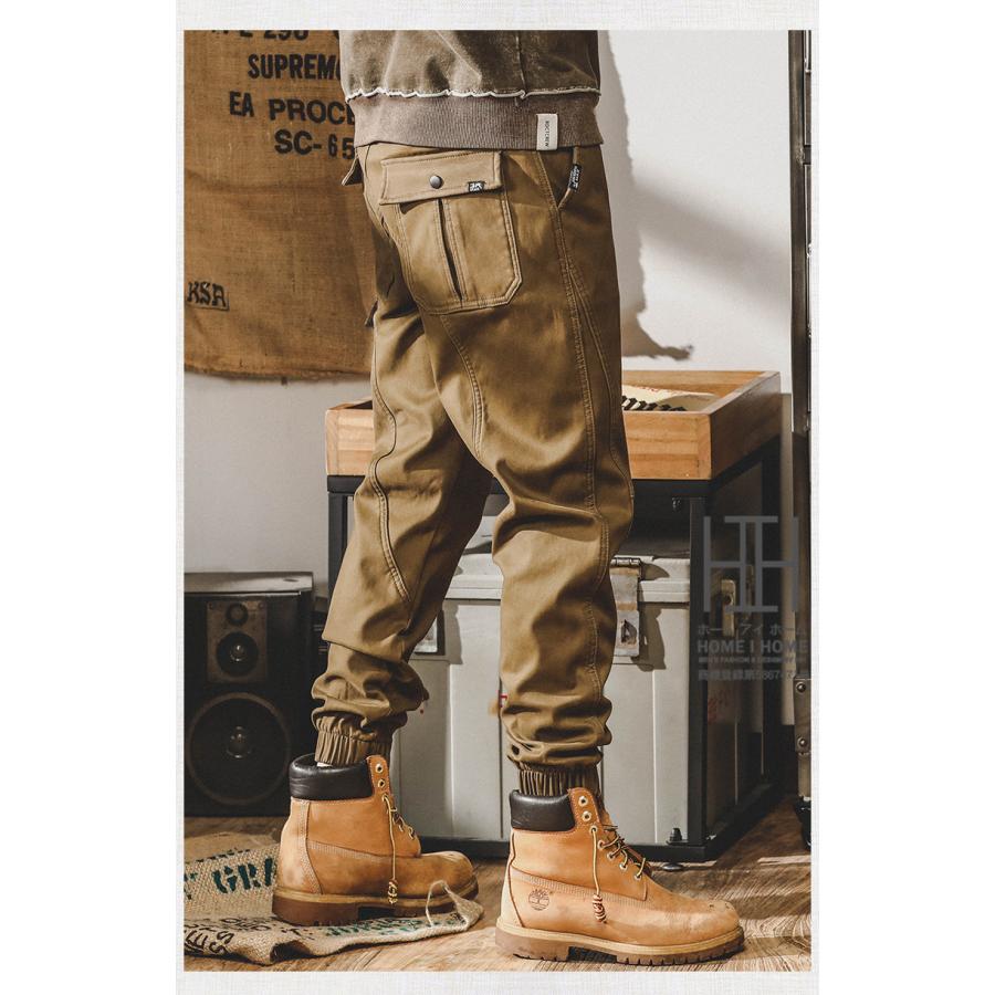 ジョガーカーゴ カーゴパンツ メンズ 綿パン ストレッチ 春 秋 冬 ポケット カジュアル 人気 おしゃれ ウエストゴム アウトドア オフィス ジョガーカーゴパンツ | ホームアイホーム | 11