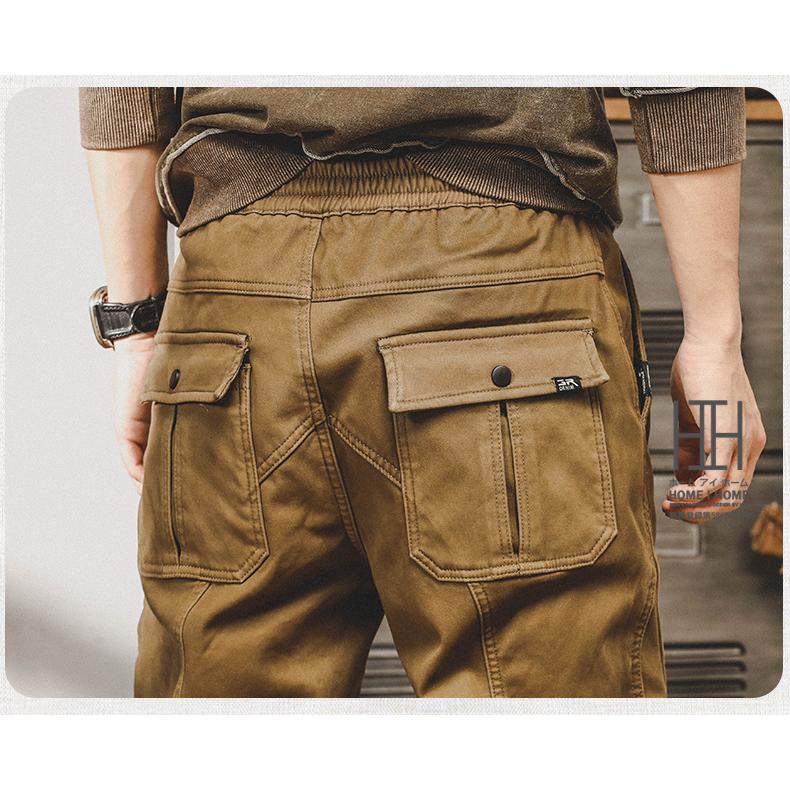 ジョガーカーゴ カーゴパンツ メンズ 綿パン ストレッチ 春 秋 冬 ポケット カジュアル 人気 おしゃれ ウエストゴム アウトドア オフィス ジョガーカーゴパンツ | ホームアイホーム | 20