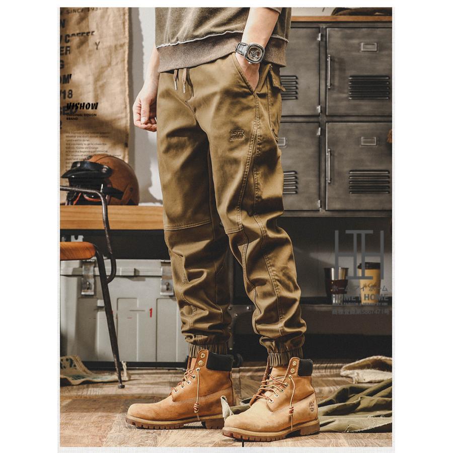 ジョガーカーゴ カーゴパンツ メンズ 綿パン ストレッチ 春 秋 冬 ポケット カジュアル 人気 おしゃれ ウエストゴム アウトドア オフィス ジョガーカーゴパンツ | ホームアイホーム | 06