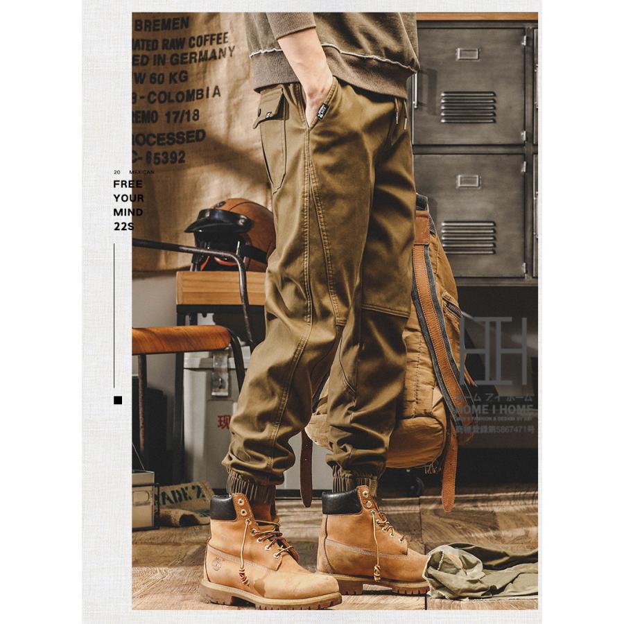 ジョガーカーゴ カーゴパンツ メンズ 綿パン ストレッチ 春 秋 冬 ポケット カジュアル 人気 おしゃれ ウエストゴム アウトドア オフィス ジョガーカーゴパンツ | ホームアイホーム | 07