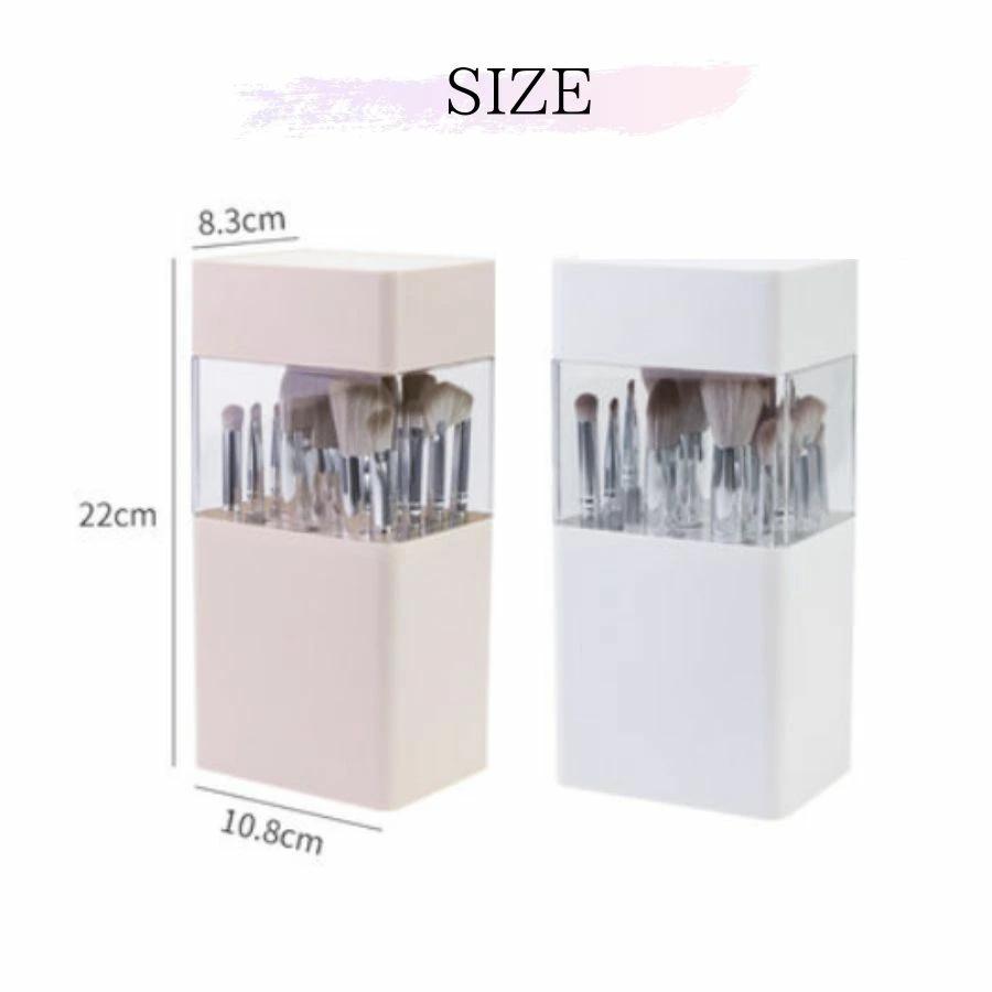 メイクブラシ収納 透明 卓上 旅行 筆入れ 防塵 大容量 乾燥スタンド 収納ボックス メイクブラシ収納ケース 化粧ブラシ メイクボックス メイクブラシケース | ホームアイホーム | 10