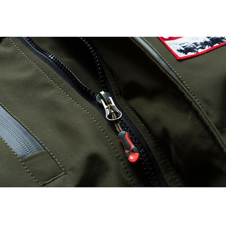 マウンテンパーカー メンズ フード付き ミリタリー系 フード取り外し可能 マンパー シンプル ミリタリージャケット | ホームアイホーム | 17