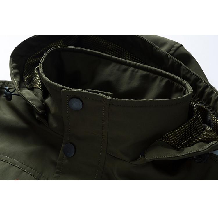 マウンテンパーカー メンズ フード付き ミリタリー系 フード取り外し可能 マンパー シンプル ミリタリージャケット | ホームアイホーム | 19