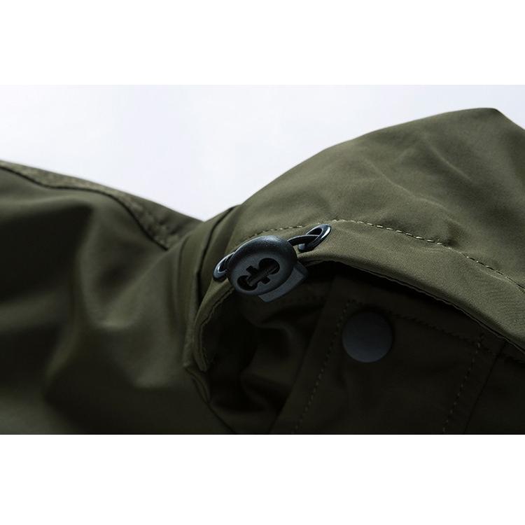 マウンテンパーカー メンズ フード付き ミリタリー系 フード取り外し可能 マンパー シンプル ミリタリージャケット | ホームアイホーム | 20