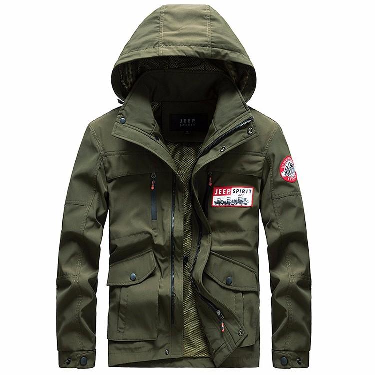 マウンテンパーカー メンズ フード付き ミリタリー系 フード取り外し可能 マンパー シンプル ミリタリージャケット | ホームアイホーム | 04