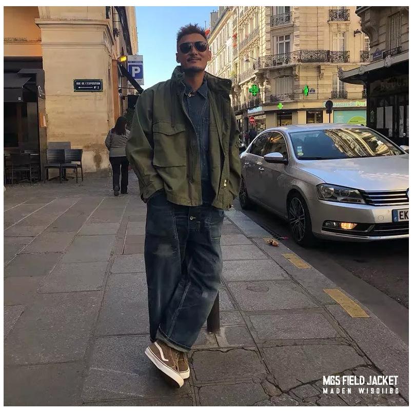 ミリタリージャケット M65 メンズ フィールドジャケット 綿 ワーク ミリタリー ジャケット アメカジ ジャンパー ブルゾン アウター 秋冬 春 アウトドア キャンプ | ホームアイホーム | 07