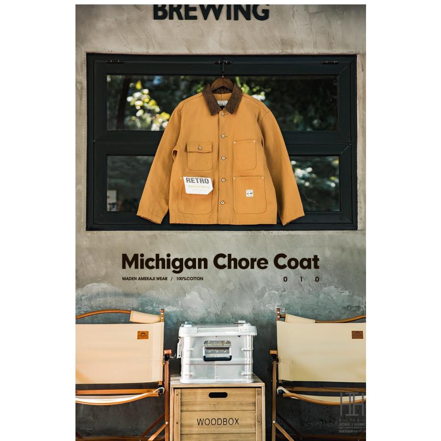 モッズコート ミシガンコート ワークジャケット メンズ おしゃれ 大きいサイズ 多ポケット 機能性 コーデュロイ襟 アメカジ キャンバス ヴィンテージ 秋冬 作業 | ホームアイホーム | 17