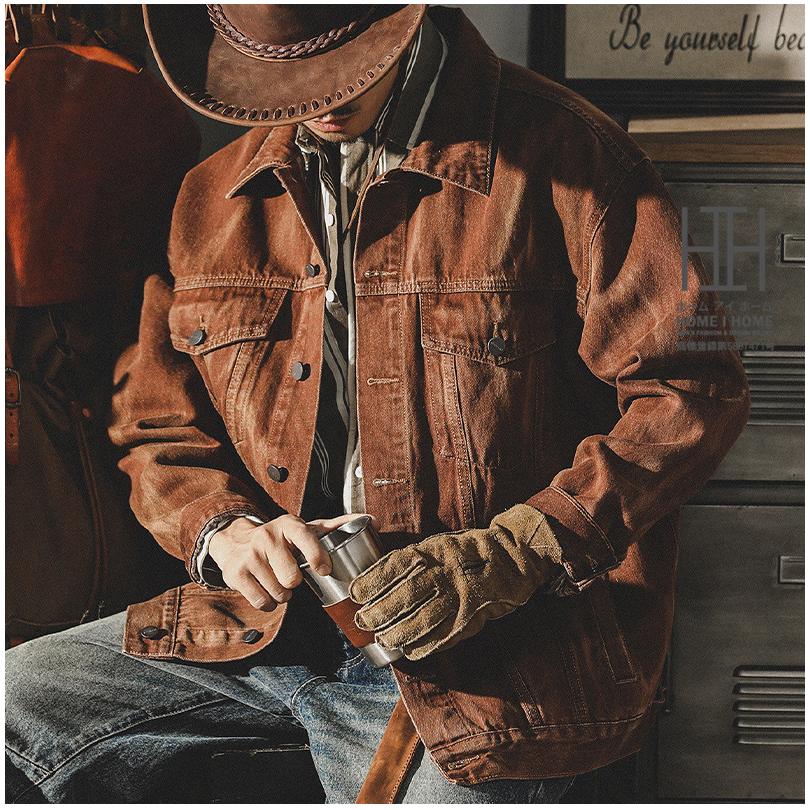 ヴィンテージジャケット デニムジャケット メンズ 色褪せ アウター ウオッシュ加工 ヴィンテージ風 アメカジ 20代 30代 40代 50代 おしゃれ ジージャン Gジャン | ホームアイホーム | 02