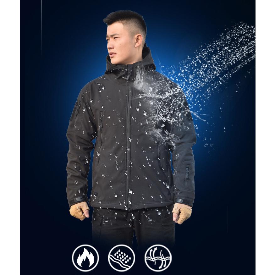 サバゲージャケット ブルゾン メンズ ミリタリーコート 無地 カモフラ 迷彩柄 フード付き 撥水加工 防寒 防風 作業 登山 アウトドアマウンテンパーカー | ホームアイホーム | 10